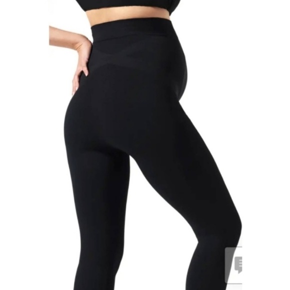 BLANQI Everyday Maternity Belly Support Leggings Black Size Medium Pregnancy - Picture 3 of 8